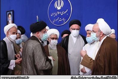 دیدار اعضای جامعه روحانیت مبارز با رییس جمهور