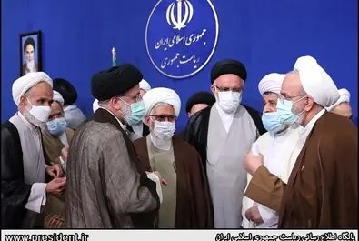 دیدار اعضای جامعه روحانیت مبارز با رییس جمهور