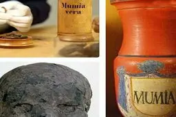 عجیب ترین دارو و مکمل جهان از گوشت مومیایی انسان|عکس