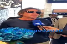  اولین صحبت های ساپینتو پس از ورود به تهران