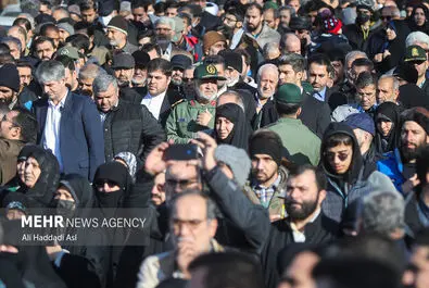 تشییع پیکر شهدای حمله تروریستی اسرائیل