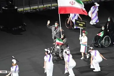 مراسم افتتاحیه پارالمپیک و رژه کاروان ایران