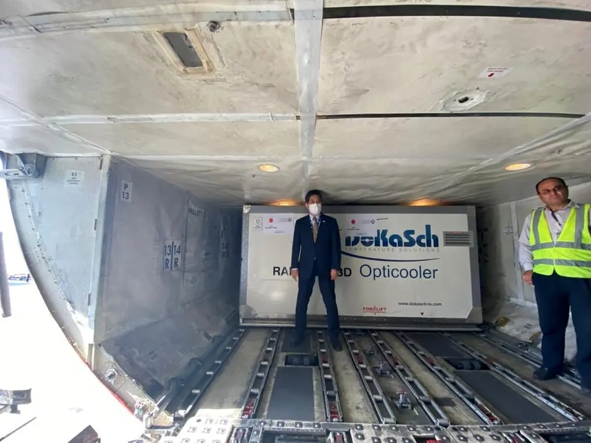 ورود نخستین محموله واکسن‌ کرونا از ژاپن به ایران