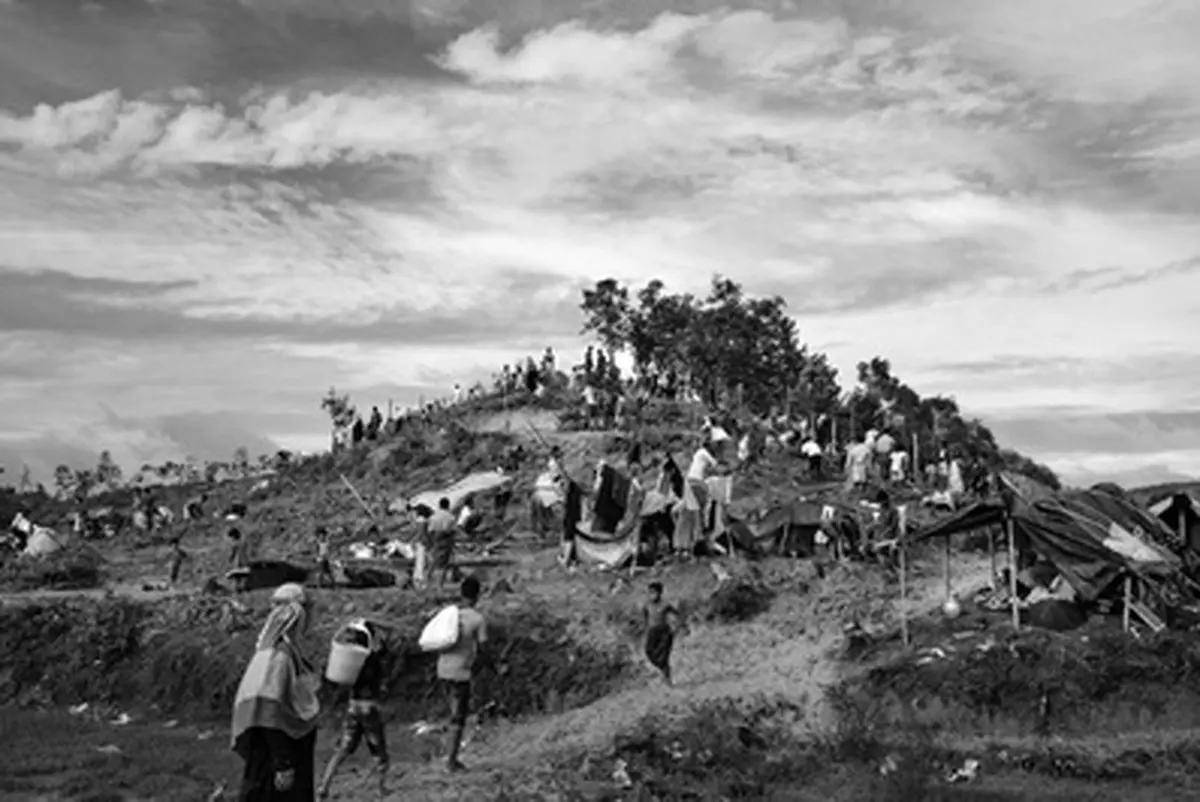 تصاویری تکان دهنده و تاریک از زندگی کودکان آواره روهینگیا