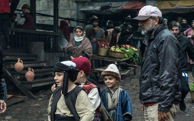 عکس / پشت صحنه ای جالب از فیلم سینمایی مست عشق