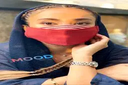 ماسك عجيب بهاره افشاري + عكس