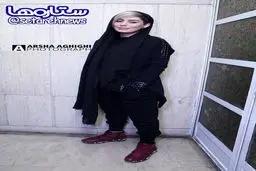 تیپ و ظاهر عجیب سحر قریشی در اکران فیلم خالتور/عکس