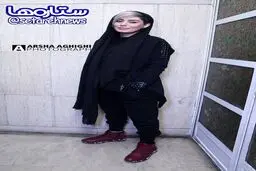 تیپ و ظاهر عجیب سحر قریشی در اکران فیلم خالتور/عکس