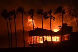 بهشت کالیفرنیا به جهنم تبدیل شد / تصاویر