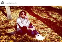 عکس پاییزی و دیدنی «نازنین بیاتی»