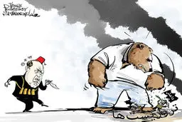 سایت روسی با کاریکاتورهایش از خجالت ترکیه درآمد + تصاویر