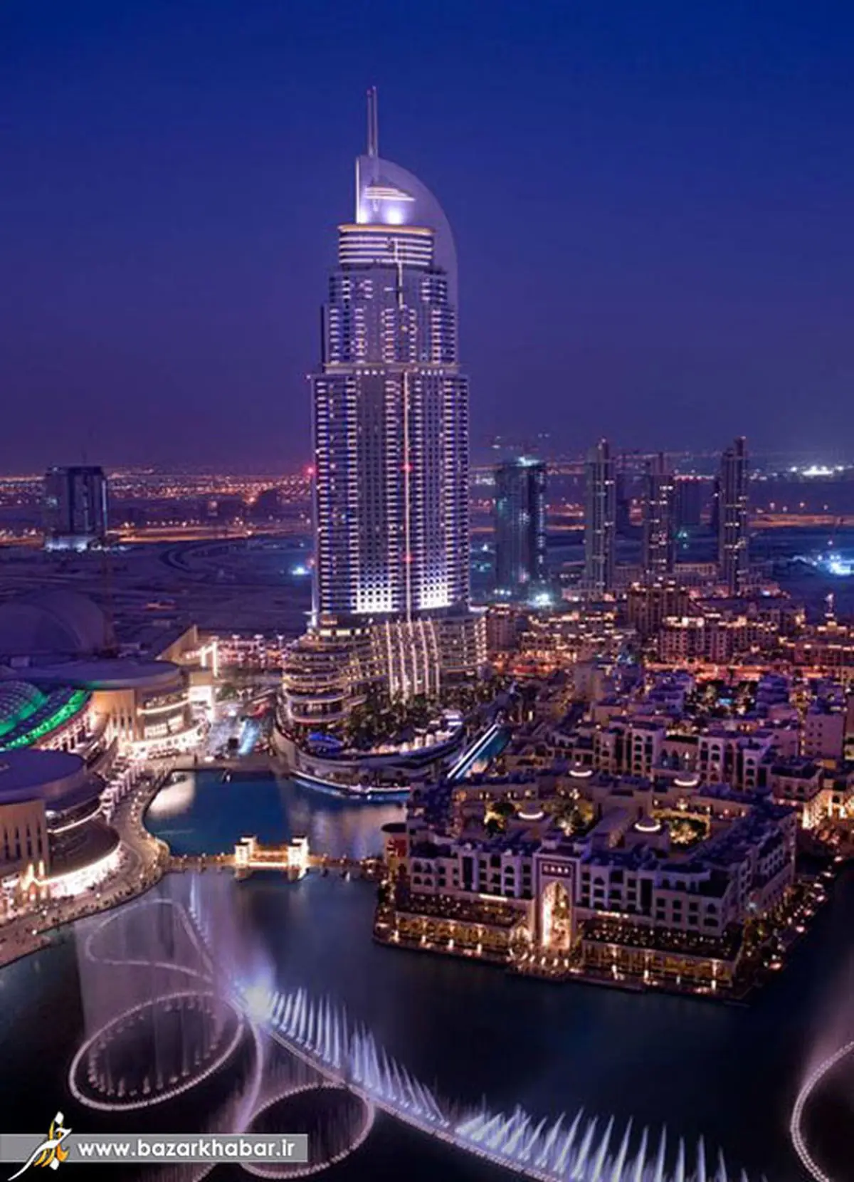آبنمای دیدنی شهر دوبی+ عکس