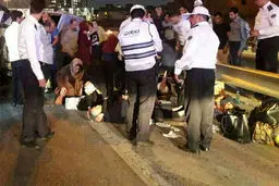 تصادف در شمال به جنوب بزرگراه آزادگان/۱۸ نفر مصدوم شدند