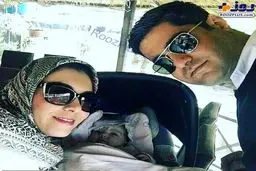 تصویری متفاوت از آزاده نامداری در کنار همسر و دخترش