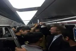 متروسواری قالیباف برای حضور در مجلس +عکس