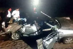 برخورد شتر با پراید 3 قربانی گرفت +عکس