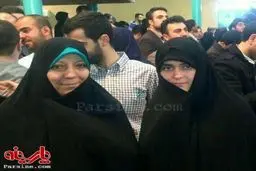 عکس/ همسر سیدحسن خمینی در حسینیه جماران