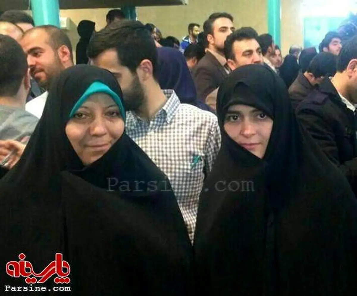 عکس/ همسر سیدحسن خمینی در حسینیه جماران