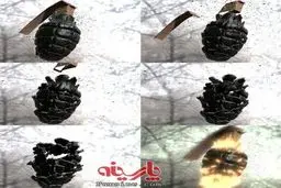 عکس: لحظه انفجار یک نارنجک!