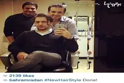 رونمایی بهرام رادان از مدل موی جدیدش در اینستاگرام/ عکس