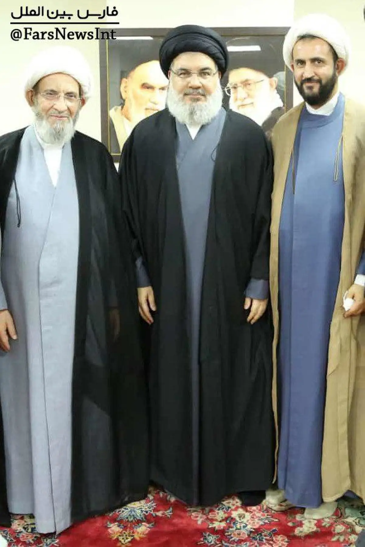 سید حسن نصرالله در عیادت شیخ «محمد یزبک» از بنیان‌گذاران حزب‌الله