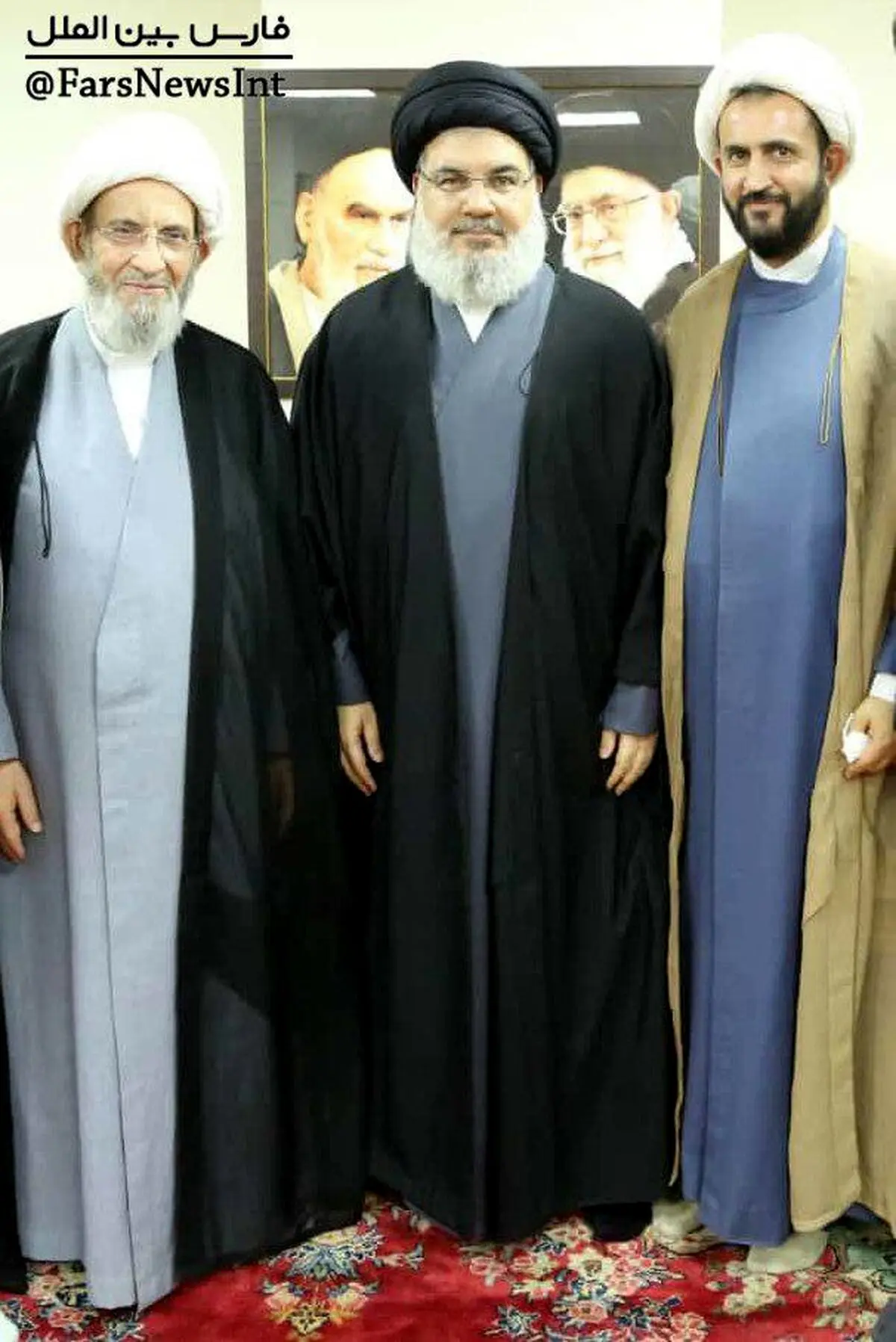 سید حسن نصرالله در عیادت شیخ «محمد یزبک» از بنیان‌گذاران حزب‌الله