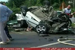 عکس دلخراش از تصادفی وحشتناک در فومن
