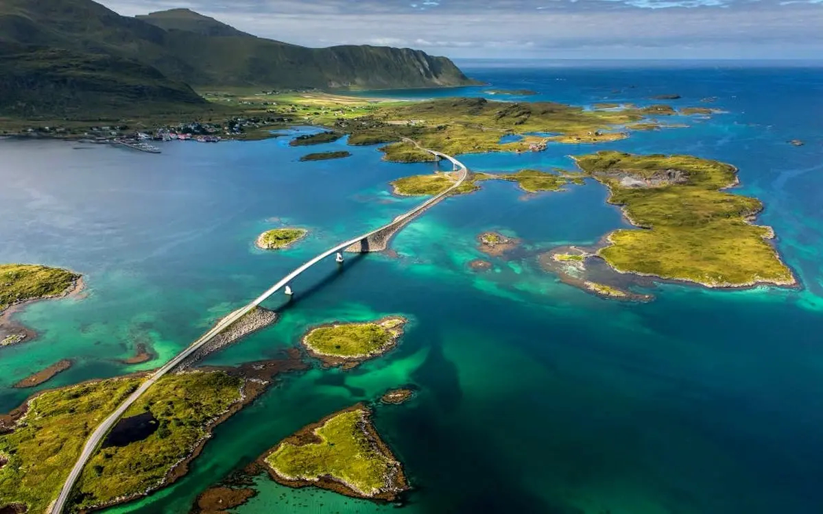 عکس / جاده شگفت انگیز اقیانوس اطلس در نروژ