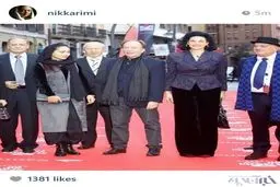 تصویر نیکی کریمی کنار پدرش در اسپانیا