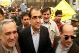حضور مردم  اهواز  در راهپیمایی 22 بهمن با ماسک/ تصاویر