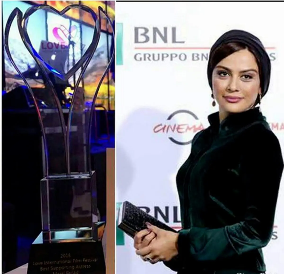 مارال فرجاد، برنده جشنواره عشق در امریکا شد/عکس