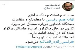 توییت یک روزنامه نگار اصلاح طلب/ رئیسی ماه آینده حکم می گیرد