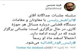 توییت یک روزنامه نگار اصلاح طلب/ رئیسی ماه آینده حکم می گیرد