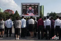 حال و هوای مردم کره شمالی درهنگام سخنرانی کیم جونگ اون /تصاویر