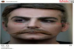 گریم جالب حامد کمیلی در یک نمایش / عکس