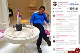 حمید گودرزی در سواحل نیس+عکس