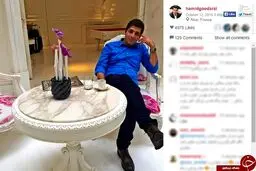 حمید گودرزی در سواحل نیس+عکس