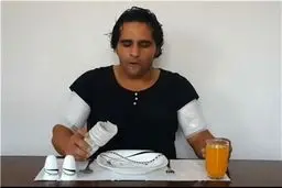 شیشه خوری یک جوان ایرانی +عکس