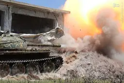 تصاویر درگیری کفتارها در حلب