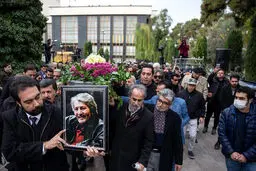 تصاویر / هنرمندان در مراسم تشییع پیکر تورج شعبانخانی