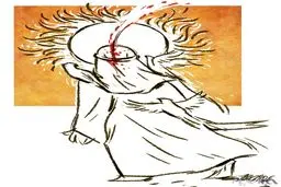 لحظه عروج امیرالمومنین(ع)/عکس