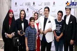 خواننده مشهور و خانواده اش در مراسم بهاره افشاری+عکس