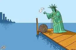 آزادی خودکشی کرد!/کاریکاتور