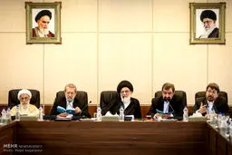 تصاویری از جلسه مجمع تشخیص مصلحت با حضور احمدی‌نژاد، قالیباف، ناطق نوری، عارف و...