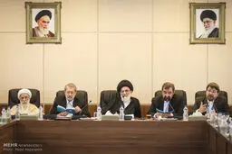 تصاویری از جلسه مجمع تشخیص مصلحت با حضور احمدی‌نژاد، قالیباف، ناطق نوری، عارف و...