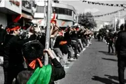 از کودکی با بیرق حسین(ع)/ عکس