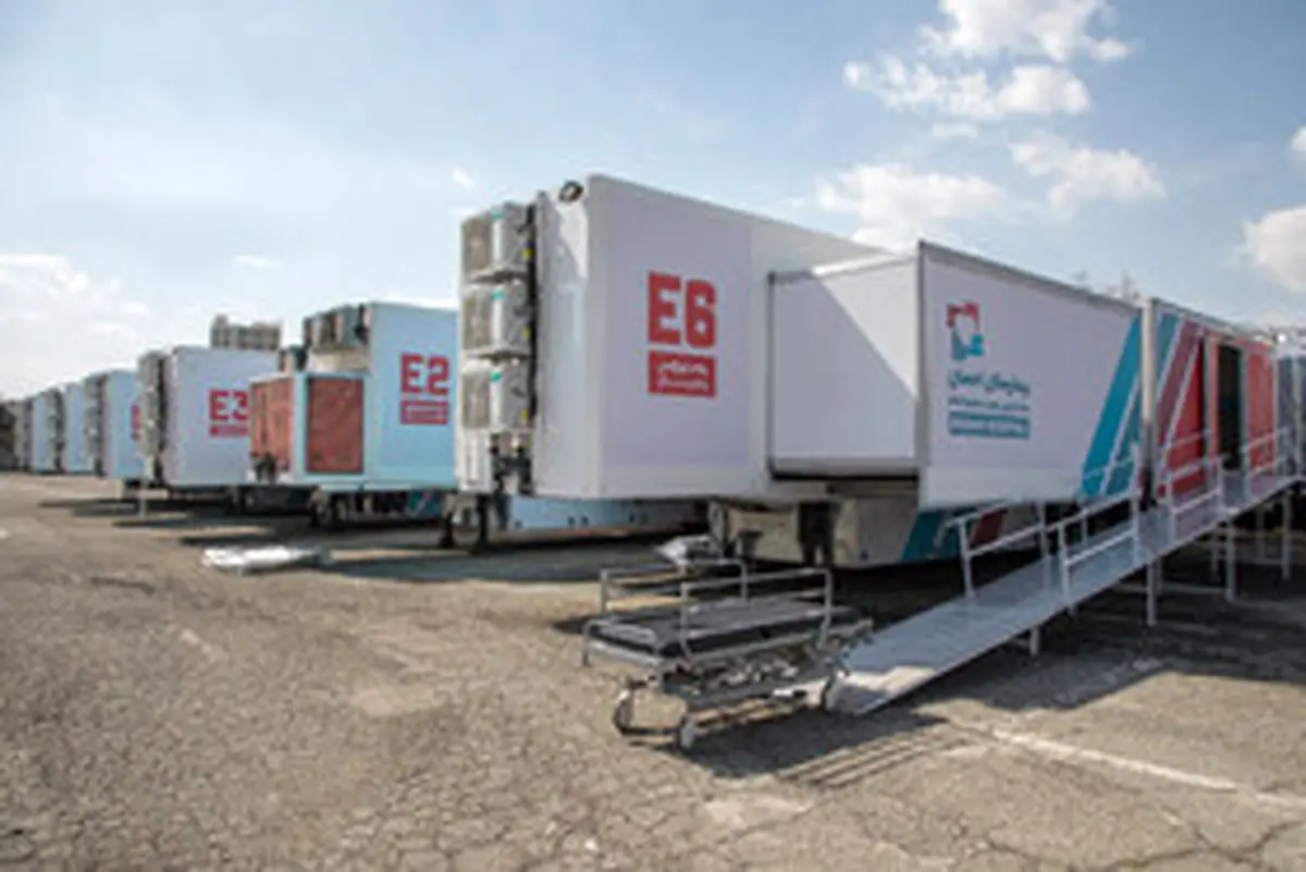 تصاویر دیده نشده از رونمایی و افتتاح بزرگترین بیمارستان سیار کشور