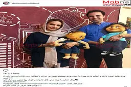 شبنم قلی خانی به همراه عروسک های محبوب کودکان/ عکس