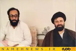 تصویر دیده نشده از عیادت سید احمد خمینی از هادی خامنه‌ای