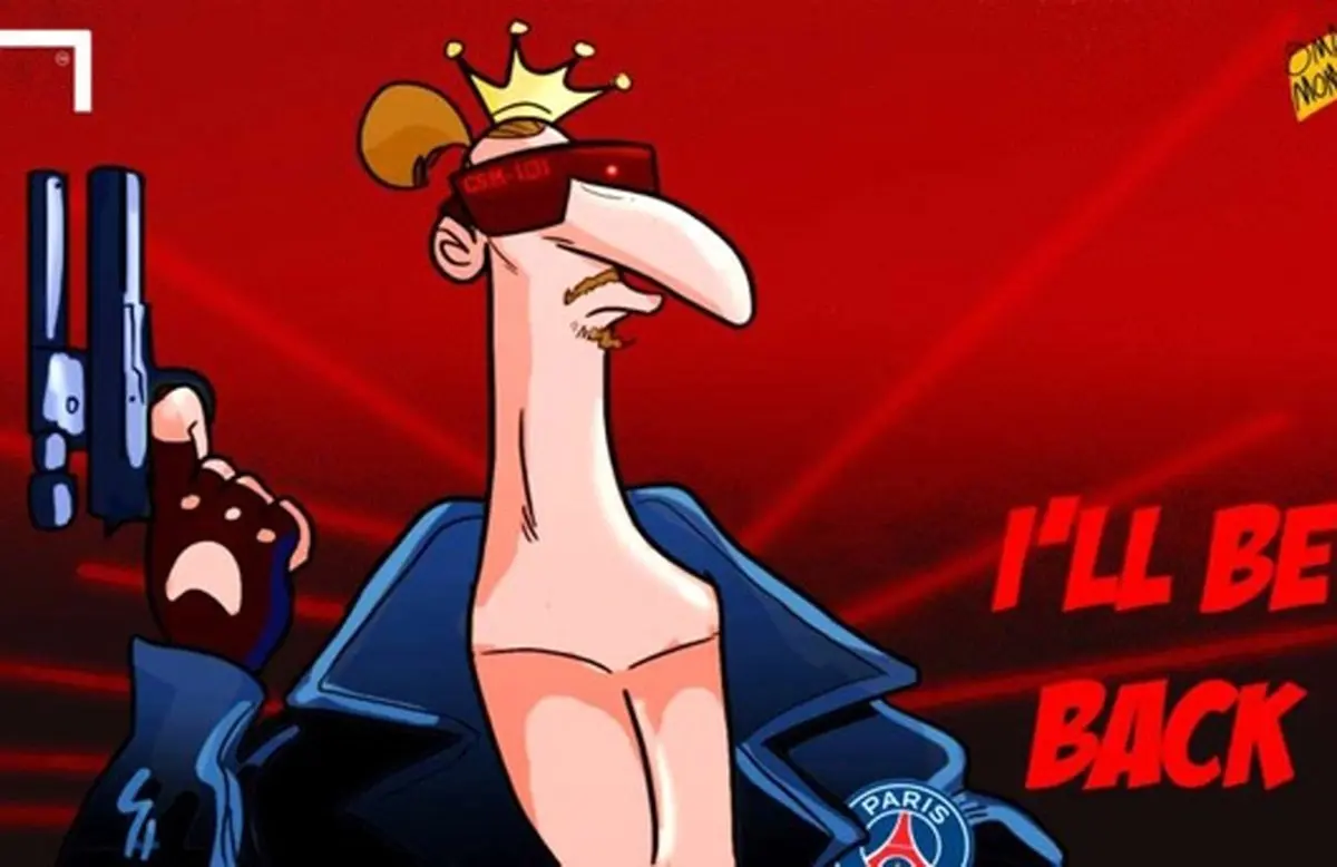 فوتبالیستی که ترمیناتور شد!/ کاریکاتور